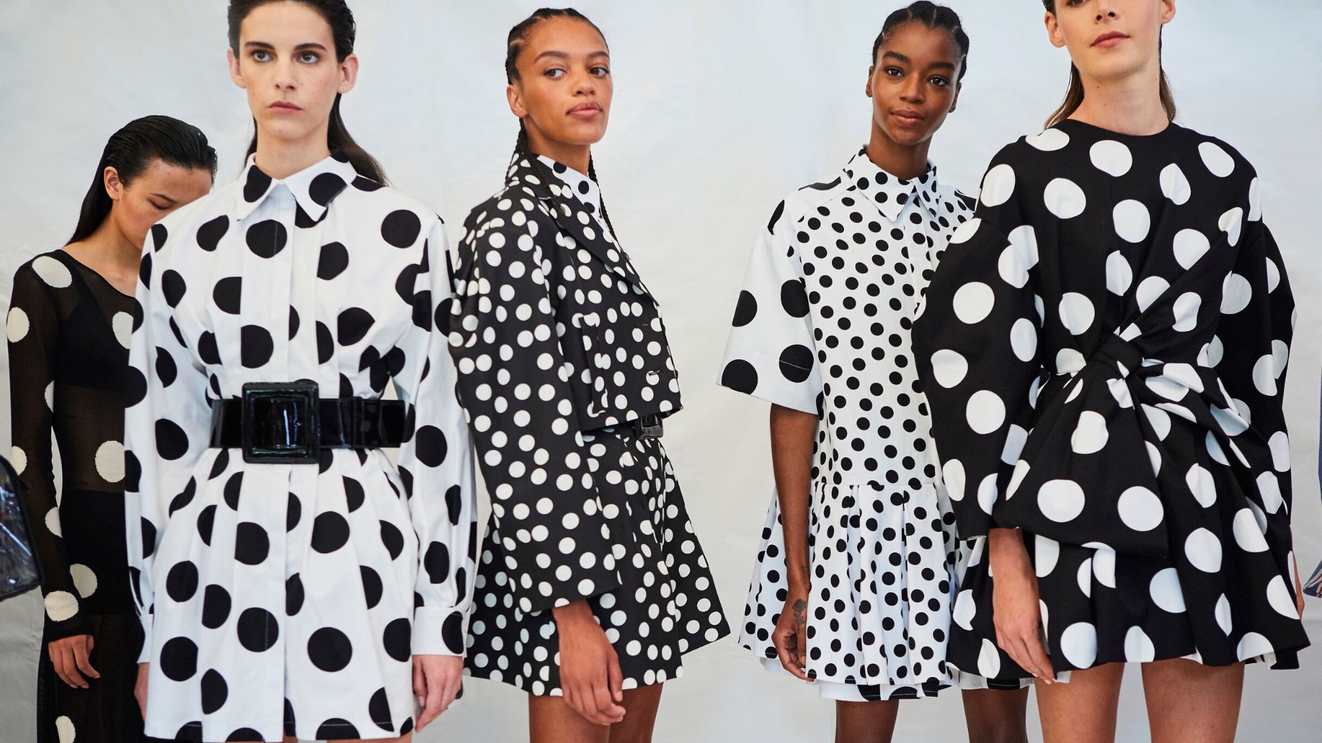 CAROLINE SUITS Women's Elegant Stylish Fashion Polka Dots Design