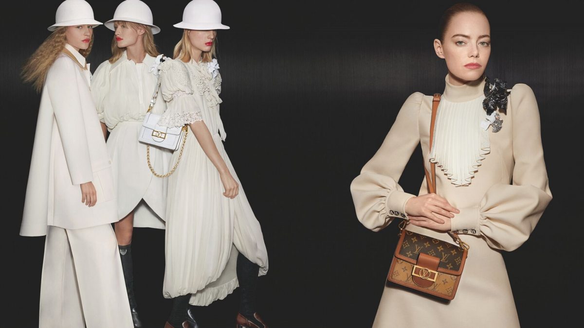 Emma Stone Style: Celine Minidress, Boxy Suit With Louis Vuitton