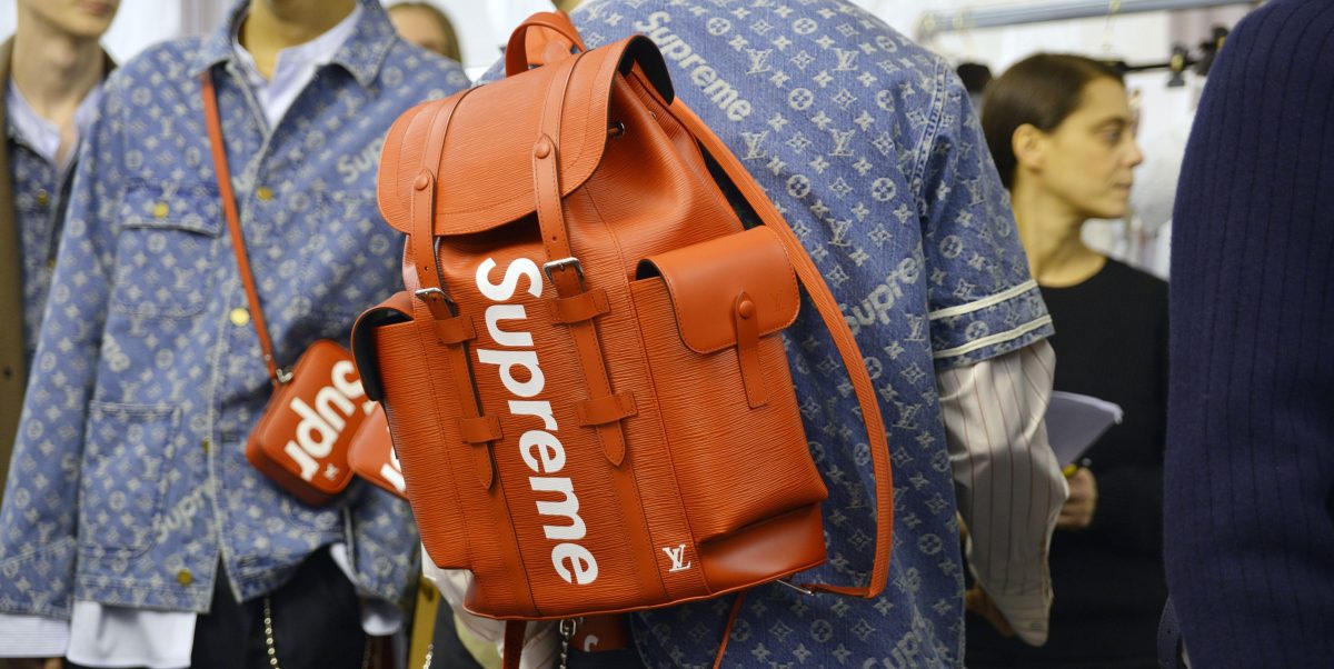 LV designer Kim Jones is saying the Supreme Transit bag is