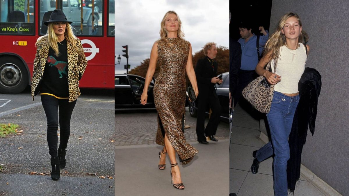 14 Times Kate Moss Proved She's The Queen Of Leopard Print | Harper's ...