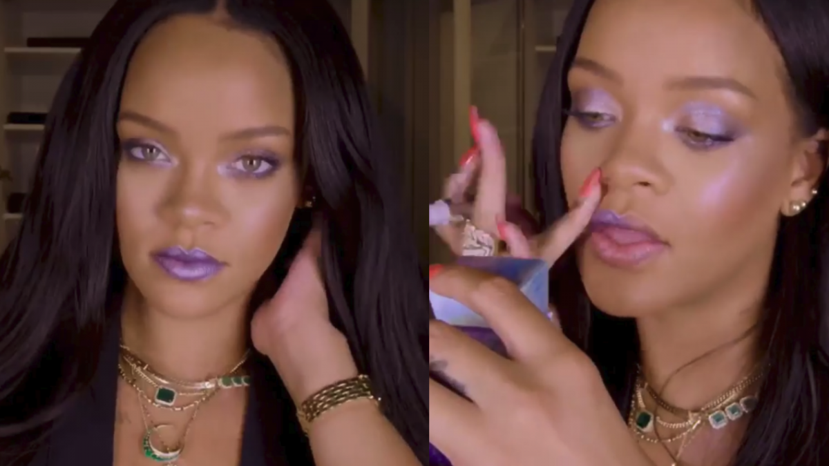 Rihanna Shares Fenty Beauty Holiday Makeup Tutorial