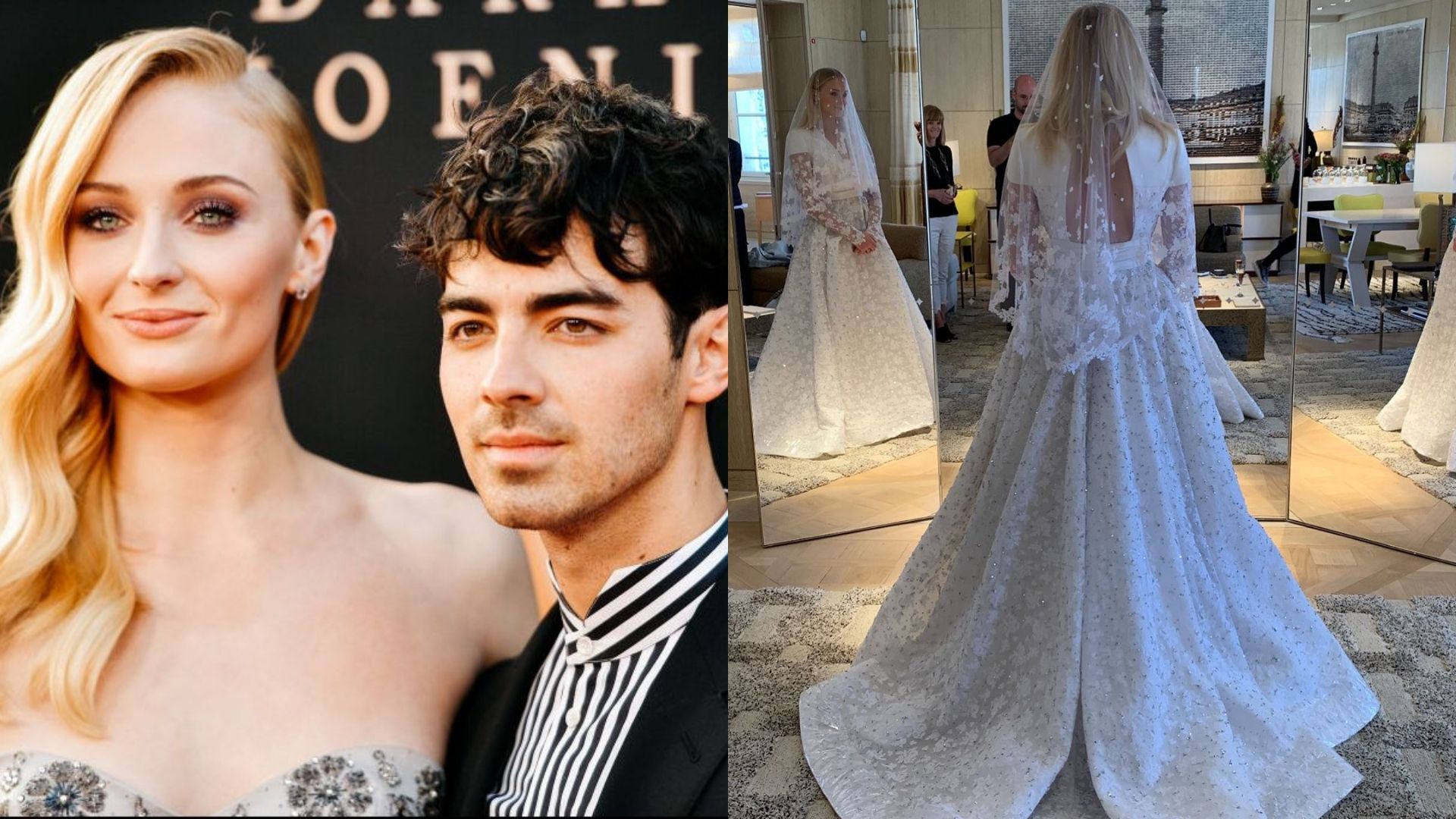 Sophie Turner's Louis Vuitton wedding gown took more than 350