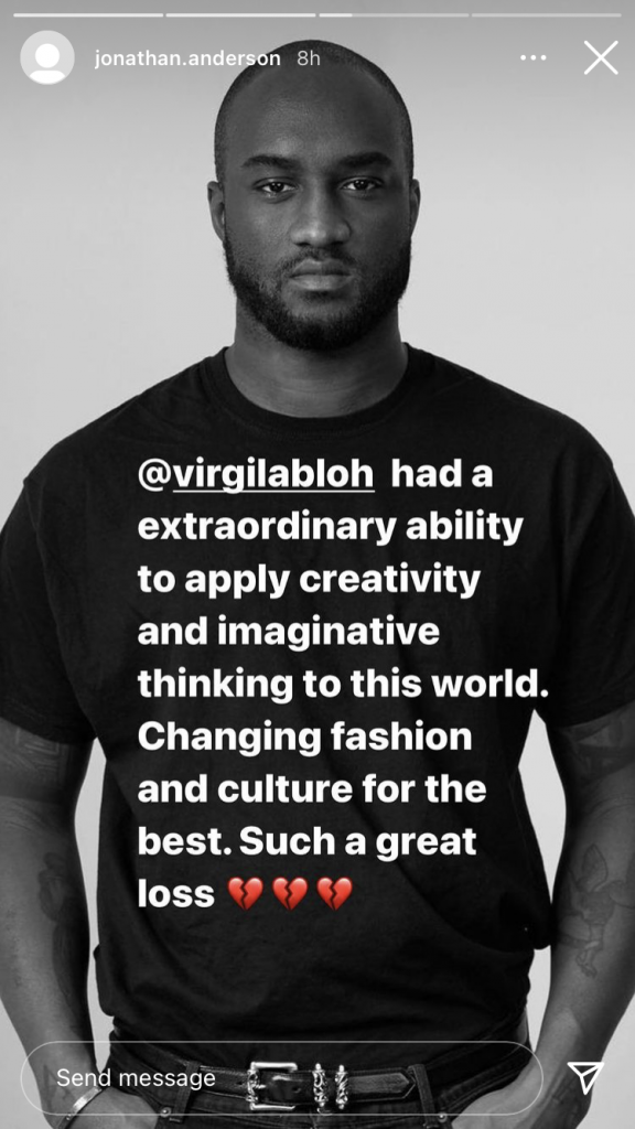 The recent death of famous designer Virgil Abloh shakes the fashion  industry – Webb Canyon Chronicle