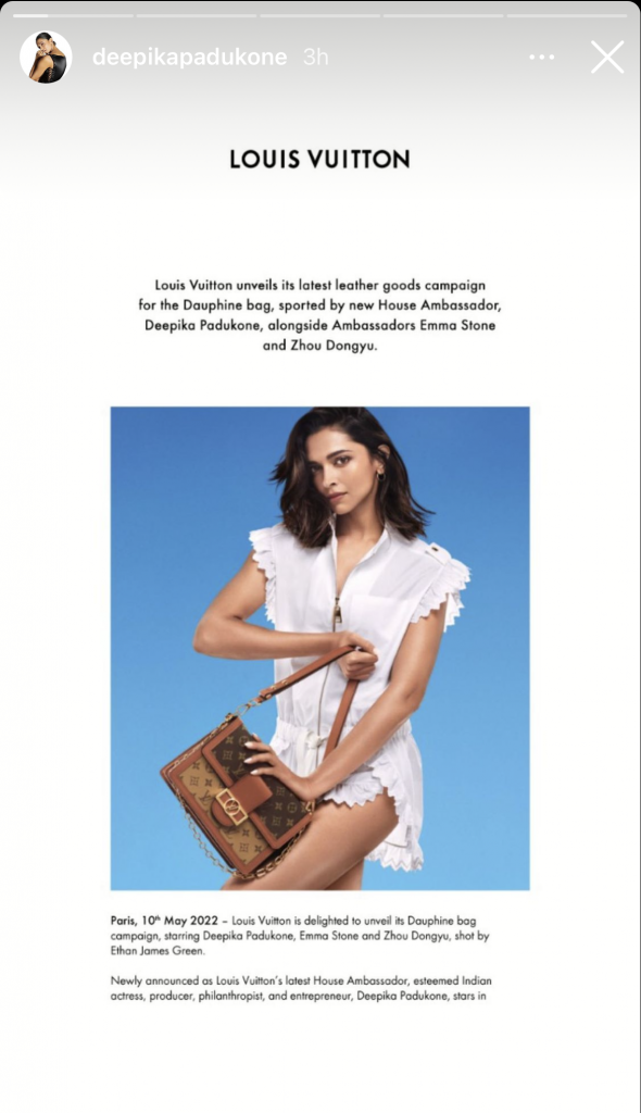 Deepika Padukone Is Louis Vuitton's Newest Ambassador