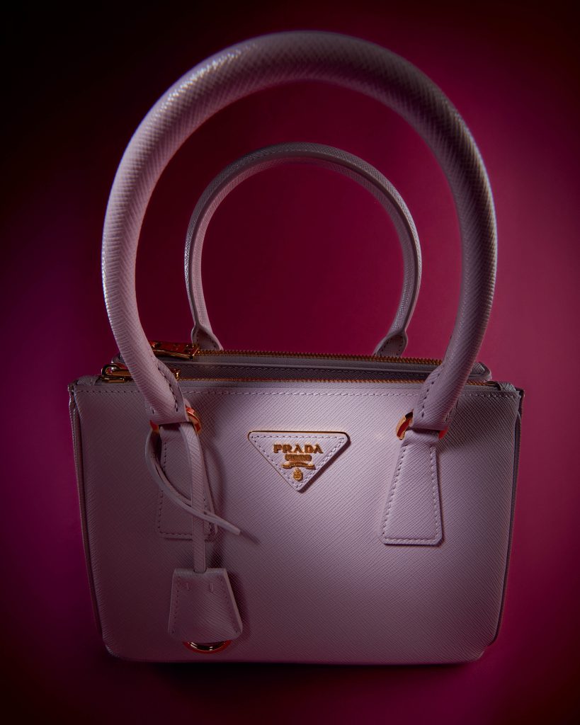PRADA Lux Saffiano Leather Tote Tote Bag Light Pink