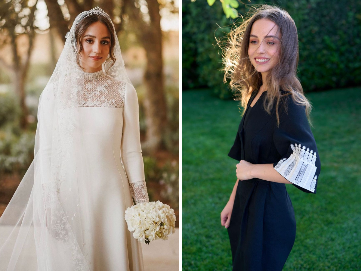 Dior Posts New Photos of Princess Iman of Jordan's Royal Wedding Gown