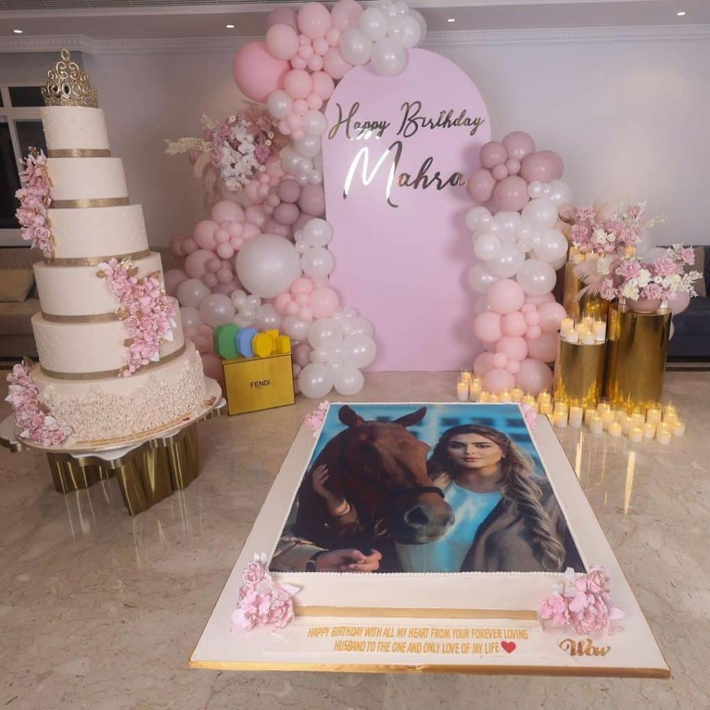 sheikha mahra baby girl sheikha mana birthday cake
