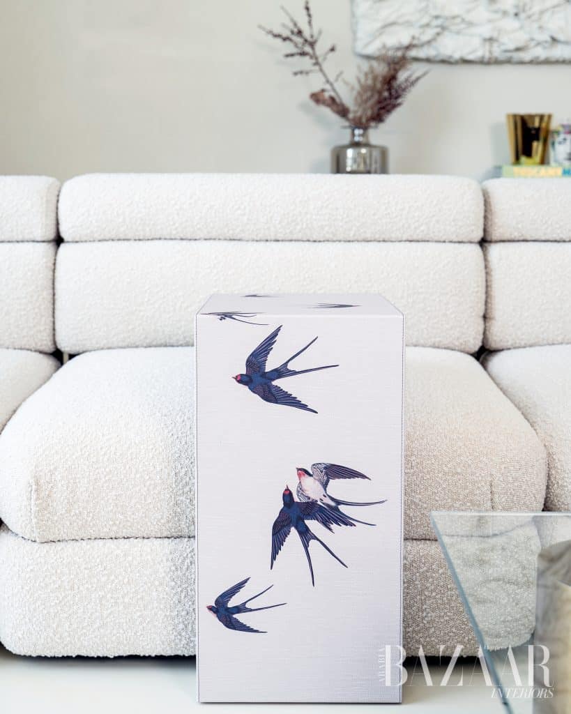  free-spirited Swallows, J Tables are part of Janan’s printed line of limited-edition pieces