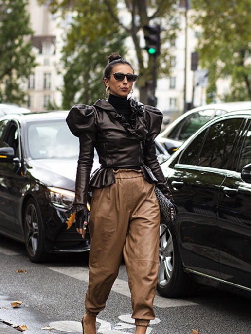 How To Wear Head-To-Toe Leather This Season | Harper's BAZAAR Arabia