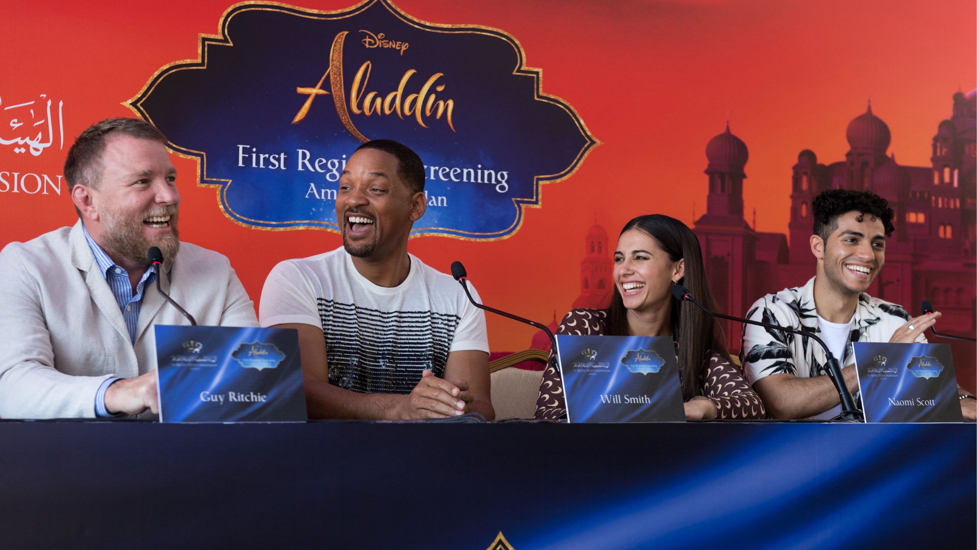 The Cast Of Disney's Aladdin Touch In Jordan | Harper's Arabia
