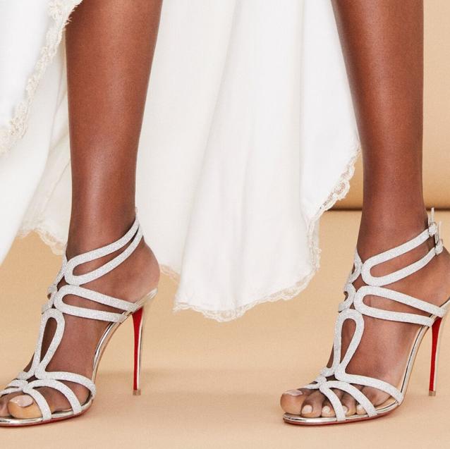 christian louboutin bridal heels