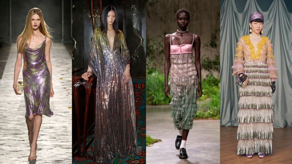 Versace, Ellie Saab, Gucci, Valentino