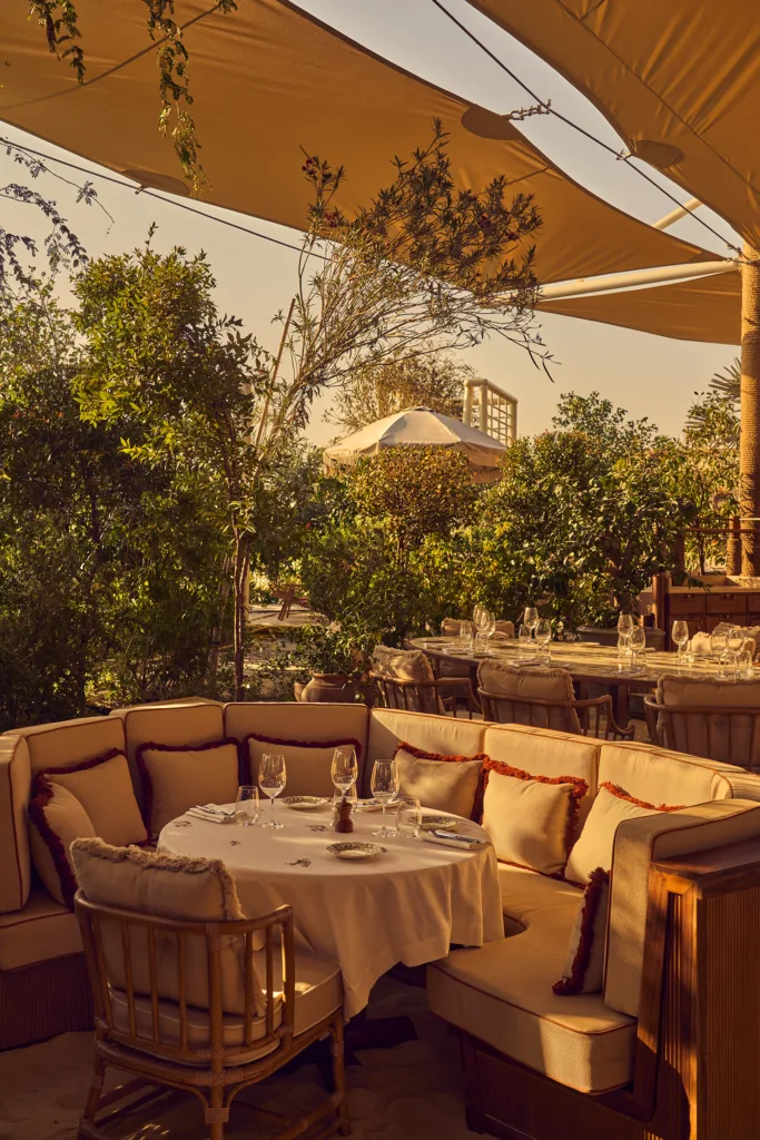 terrace and dinner table