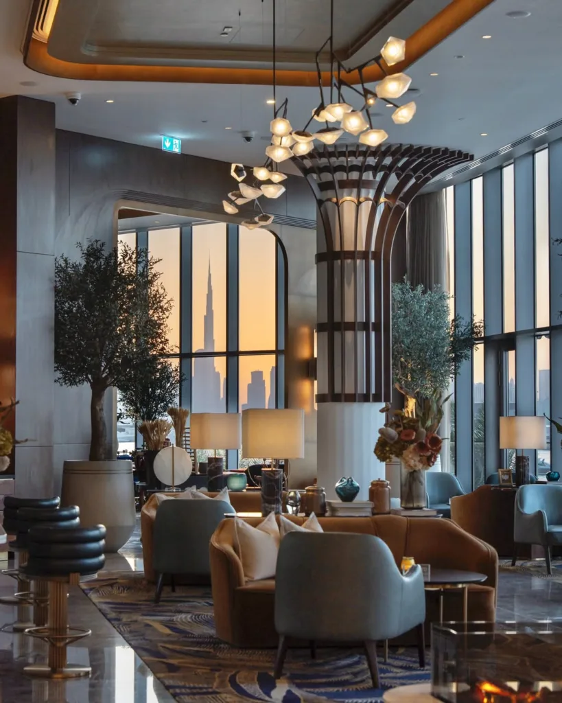 hotel lobby and reception