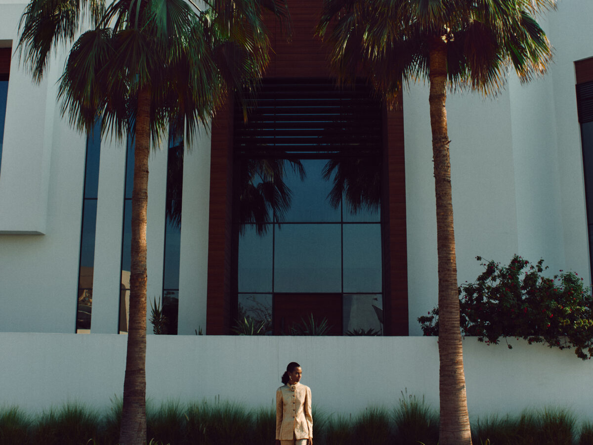 Kate Xavier modelling for Chanel shoot