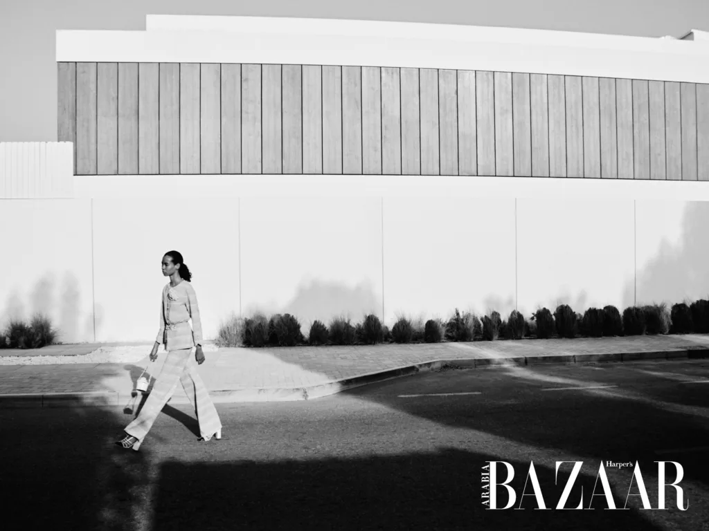 Kate Xavier modelling for Chanel shoot