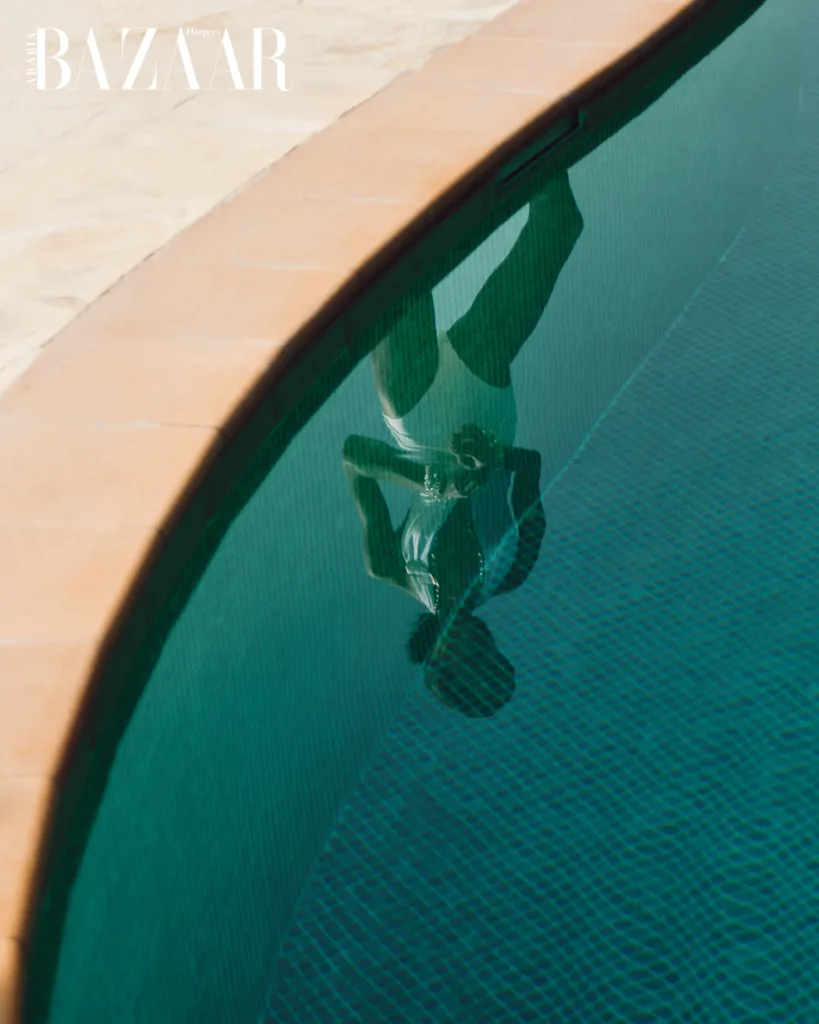 Kate Xavier modelling for Chanel shoot