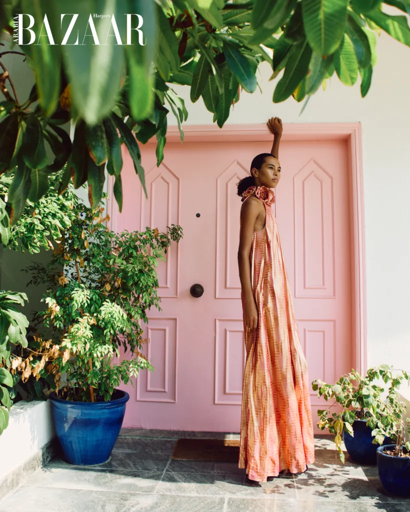 Kate Xavier modelling for Chanel shoot