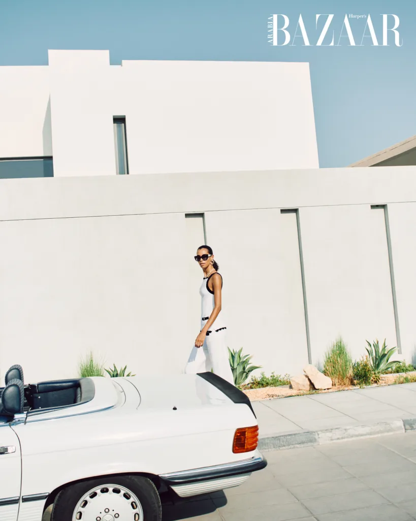 Kate Xavier modelling for Chanel shoot