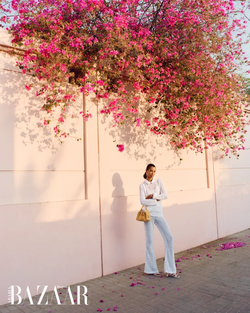 Kate Xavier modelling for Chanel shoot