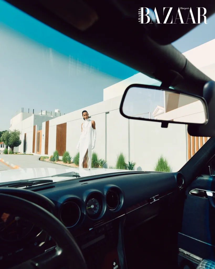 Kate Xavier modelling for Chanel shoot