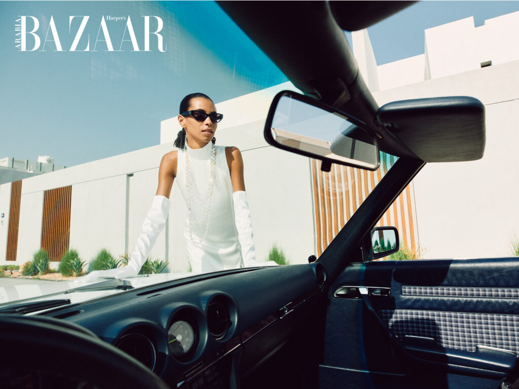 Kate Xavier modelling for Chanel shoot