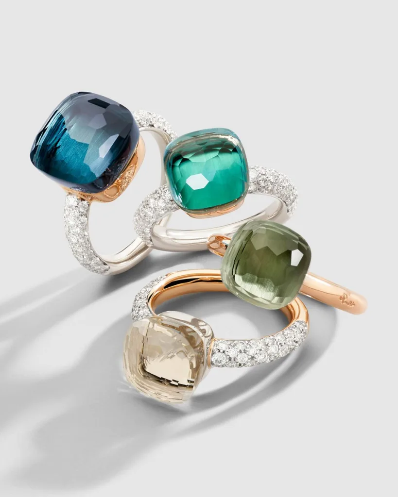 pomellato gemstone rings