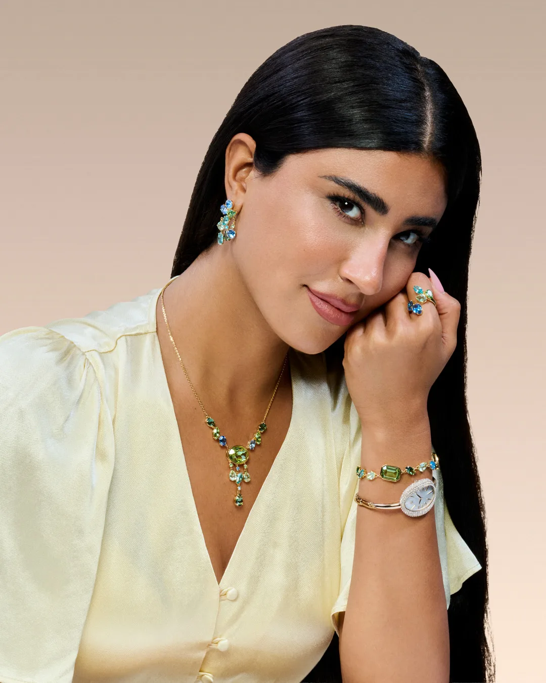 Swarovski’s Aquatic-Toned Gema Ramadan Collection Matches Kaftan Season