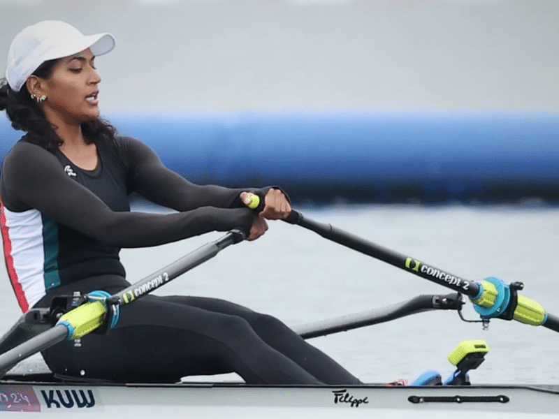 Team Kuwait’s First Female Olympic Rower Soaad Al-Faqaan Sets New National Record
